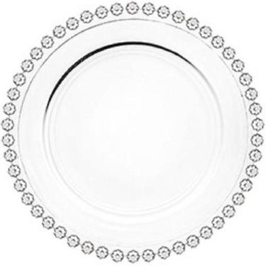 Imagem de Conjunto 4 Pratos Sobremesa Cristal de Chumbo Daisy 20 cm - Wolff, Tra