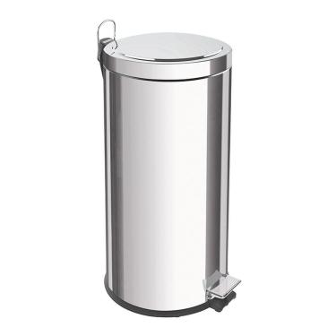 Imagem de Lixeira Tramontina Brasil Com Pedal 30l Redonda Inox 94538130