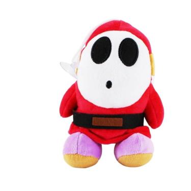 Imagem de Brinquedo de pelúcia Mario Bros Shy Guy 15cm