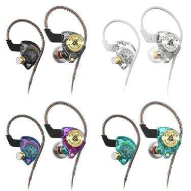 Imagem de Yeabomy Fones de ouvido para jogos com fio, monitores intra-auriculares Ak3file, fones de ouvido com fio com som de graves profundos, fones de ouvido intra-auriculares HiFi com driver dinâmico de 1DD