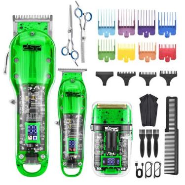 Imagem de Máquina de Cortar Cabelo e Barba DSP para Homens - Aparador e Kit Comp