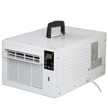 Imagem de Mini ar condicionado portátil 2500BTU, desumidificador embutido, pequeno refrigerador de ar, display LED, controle remoto, temporizador, para quarto, cozinha, dormitório, camping, sem instalação