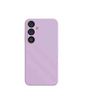 Imagem de Para Samsung A54 5G Capas de telefone de silicone líquido para Samsung Galaxy A54 A 54 5G A55 5G Proteção traseira capa macia, roxo grama, para A53