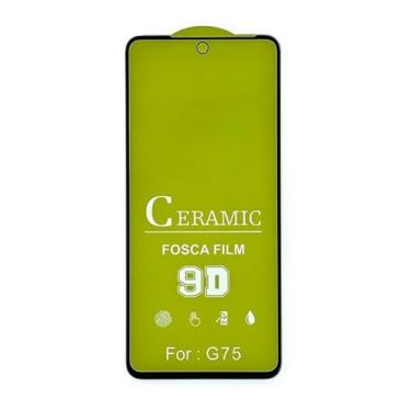 Imagem de Película de Ceramica Fosca 9d Protetora de Tela anti-riscos queda Protecao Total Compatível com Moto G75