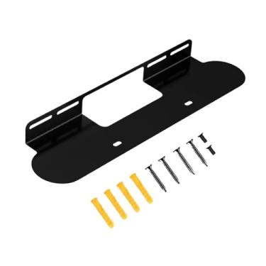 Imagem de AsrMyjcx Sonteiro de parede de barra de metal Sobreconteiro de montagem Spebre de montagem Speoker de salvamento flutuante para o estúdio de sala de, Preto