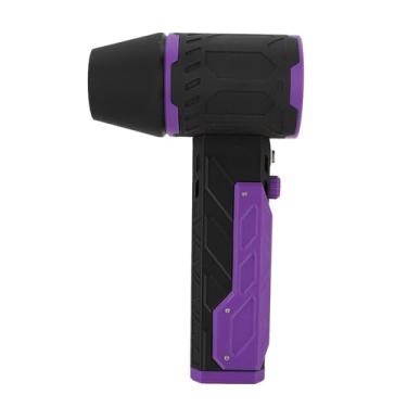 Imagem de Ventilador a jato, ventilador elétrico versátil e ajustável de velocidade contínua, motor sem escovas de 12,6 V 50 mm para limpeza de carros e motocicletas (preto e roxo)