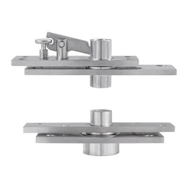 Imagem de RONESS Dobradiças de porta Privot, dobradiças resistentes para portas de madeira (até 150 kg), dobradiça de rotação de aço inoxidável de 360°, dobradiça invisível de rotação para estante, dobradiça de