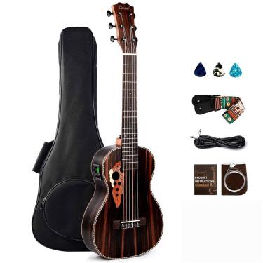 Imagem de Madeira de ébano Guitalele Caramel CB904G de 30 polegadas com kit inicial