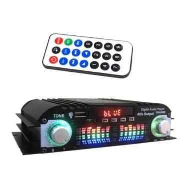 Imagem de 4 canais Bluetooth HiFi amplificador digital placa de áudio amplificador de potência para alto-falante, 40 W x 4