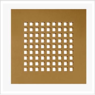 Imagem de Ralo Tampa Inox 304 2 MM  Square Dourada 10X10 - MONTAL SAFE