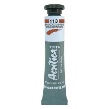 Imagem de Tinta Acrílica 20ml 113 Vermelho Oxido Transparentes Corfix, 113 VERME