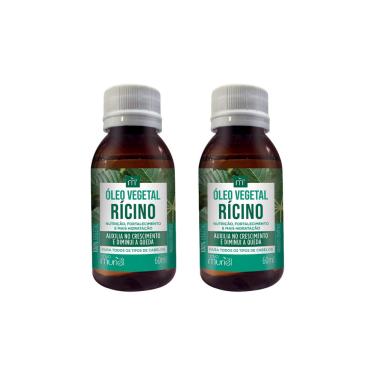 Imagem de Oleo Capilar Vegetal Muriel 60ml Ricino-Kit C/2un