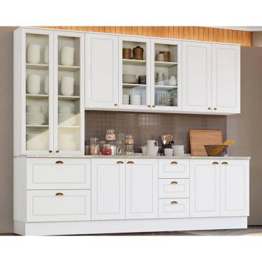 Imagem de Cozinha Completa Americana 7 Peças (2 Armários + 1 Paneleiro + 2 Balcões + 2 Complement...