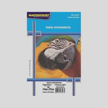 Imagem de Papel Fotográfico Glossy Masterprint A4 180 Gramas 50 Folhas
