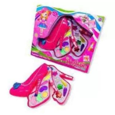 Imagem de Estojo Maquiagem Infantil Sapato Fashion Girl Play Set Z-65