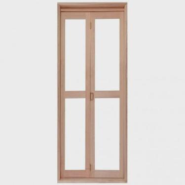 Imagem de Porta de Madeira Camarão 213x84cm com Marco e Batente 14cm ewk P25 Rondosul