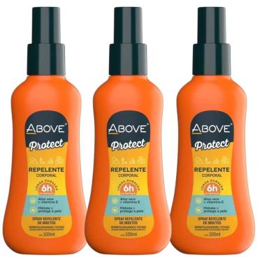 Imagem de Kit 3 Repelente De Insetos Above Spray 100Ml