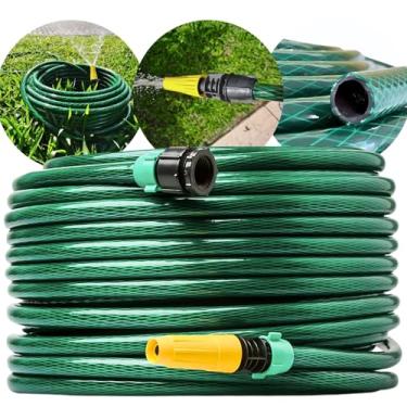 Imagem de Mangueira De Jardim Trançada Reforçada Com Esguicho 10-15-20-25-30 Metros Mangueira de Jardim Verde (25 Metros)