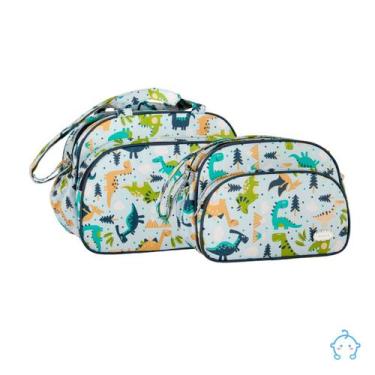 Imagem de Kit de Bolsa Maternidade Dinossauro Saida Bebê Menino - Merver