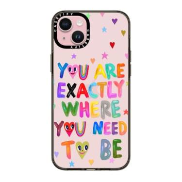 Imagem de CASETiFY Capa Compacta Para iPhone 15 Plus [2X Testada Contra Quedas De Nível Militar/Proteção Contra Quedas De 1,2 M] Você Está Exatamente Onde Precisa Estar