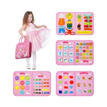 Imagem de Brinquedo Educativo Montessori de Atividades para Crianças - Desenvolv