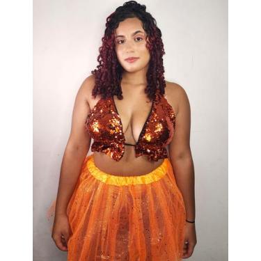 Imagem de Saia de tule - Genérico, Laranja