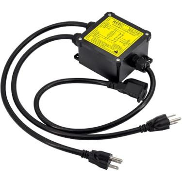 Imagem de HCDC Interruptor De Transferência Automática Ac120V 15A, Interruptor De Transferência Automática Ats (Nema 5-15P/R)