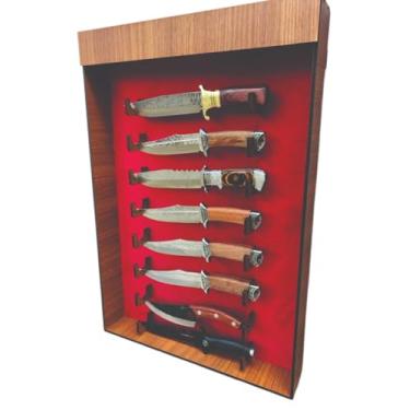 Imagem de Expositor Luxo para 8 Facas com forro em Veludo