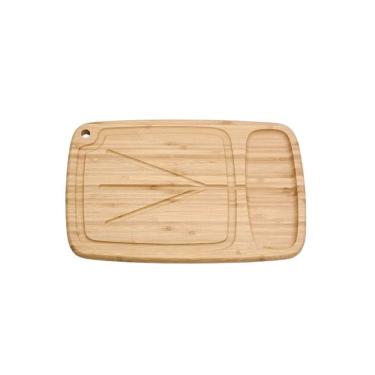 Imagem de Tabua de Carne Churrasco Bambu Sulco Vinco 40cm