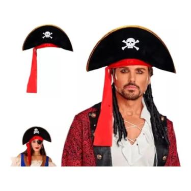 Imagem de Chapéu De Pirata Halloween Festa Fantasia Carnaval Cosplay