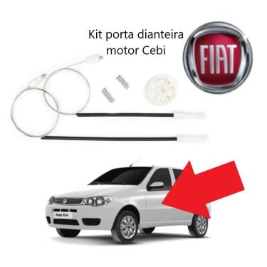 Imagem de Kit Reparo Máquina Vidro para Palio 4p Dianteiro Motor Cebi