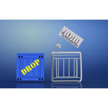 Imagem de Cortador Fortnite Caixa Modular Tamanho 5Cm