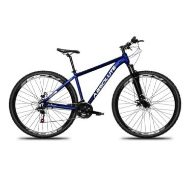Imagem de Bicicleta Aro 29 Absolute Nero 5 Cabos Internos 27v Freio a Disco Mecânico K7 Suspensão Dianteira (Azul, 17)