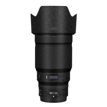 Imagem de Adesivo de lente de câmera para Nikon Z 50 mm F1.2S Película protetora de vinil decalque película para 50 1.2 (Honeycomb Black)