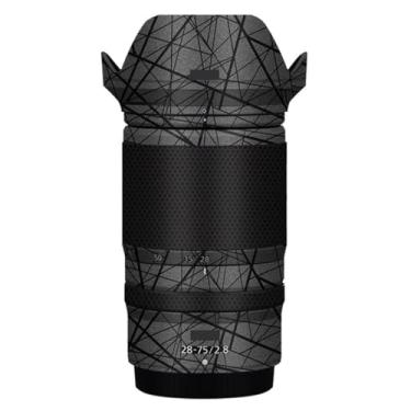 Imagem de Película protetora para lente de câmera, película protetora, película vinly, adesivo premium para Nikon Z 28-75 mm F2.8 decalque fotográfico 28-75 2.8 (cinza cruzado)