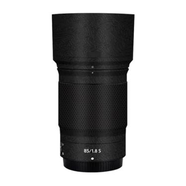 Imagem de Adesivo protetor de câmera de película de vinil para Nikon Z 85 mm F1.8S protetor acessórios de fotografia (contorno preto brilhante)