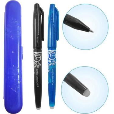 Imagem de 02 Canetas Mágica Frixion Fantasminha Apaga Calor + Estojo. - De Acord