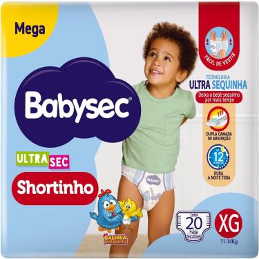 Imagem de Fralda Descartável Babysec UltraSec Shortinho Mega Tamanho XG 20 Unidades