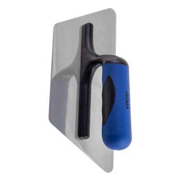 Imagem de Desempenadeira Trapezio Aço Inox P/ Efeito Cimento Queimado