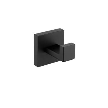 Imagem de Conjunto de banheiro preto fosco - suporte para toalhas de aço inoxidável - kit de ferragens, MB, gancho para roupão