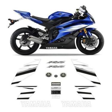 Imagem de Kit Adesivos Yamaha R6 2006 ul Americana Completo R606a - Spts