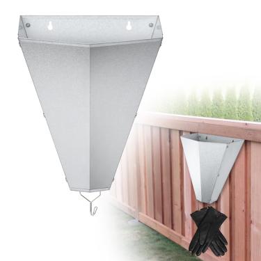 Imagem de COZOFU Cone de retenção de frango de aço galvanizado de tamanho grande para aves, adequado para grandes camadas, frangos de corte, assadeiras e perus de até 6,4 kg - Cone de matar de costas planas