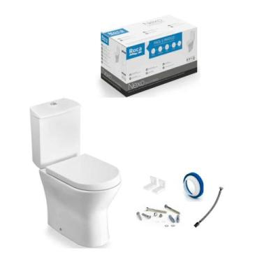 Imagem de Kit Nexo Bacia Com Caixa Acoplada Mais Assento Termofixo E Acessórios 