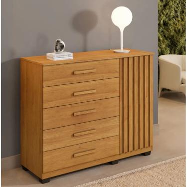 Imagem de Cômoda Paris 5 Gavetas e 1 Porta Benetil Móveis - Cinamomo