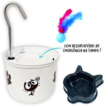 Imagem de Bebedouro Para Gato Tipo Fonte Branco - DM SOLUÇÕES