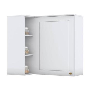 Imagem de Armário Aéreo Canto Reto 1 Porta Nova York Branco – Henn