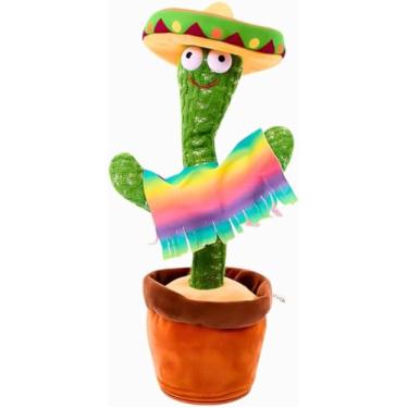 Imagem de Cacto Dançante e Falante que Toca Musica Brinquedo Infantil Interativo Repete a Fala Voz Com Roupa para Crianças