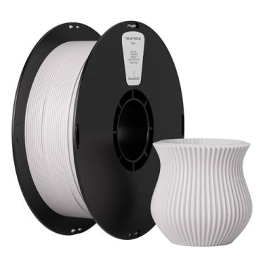 Imagem de kexcelled Filamento PETG de fibra de vidro 1,75 mm cinza, filamento de impressora 3D PETG GF superfície fosca 1 kg, alto impacto e encolhimento de material reduzido, serve para a maioria das