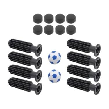 Imagem de RNXRZANK Conjunto de 8 Cabos de Reposição para Futebol de Mesa com Duas Bolas Pequenas para Pebolim, Bolsas de Futebol Azul Claro