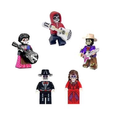 Imagem de Kit Bonecos Viva A Vida E Uma Festa Coco Miguel Blocos De Montar